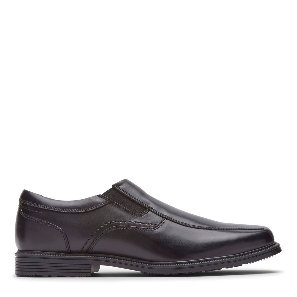 Rockport Taylor Slip On - Mens Dress Shoes - Black - NZ (HZO-091347)